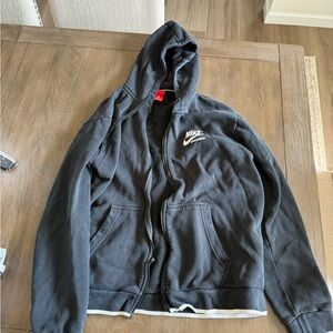 Nike Black Full-Zip Hoodie Sweatshirt